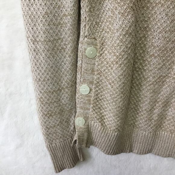Ann Taylor Light Brown Side Button Sweater - Picture 3 of 12
